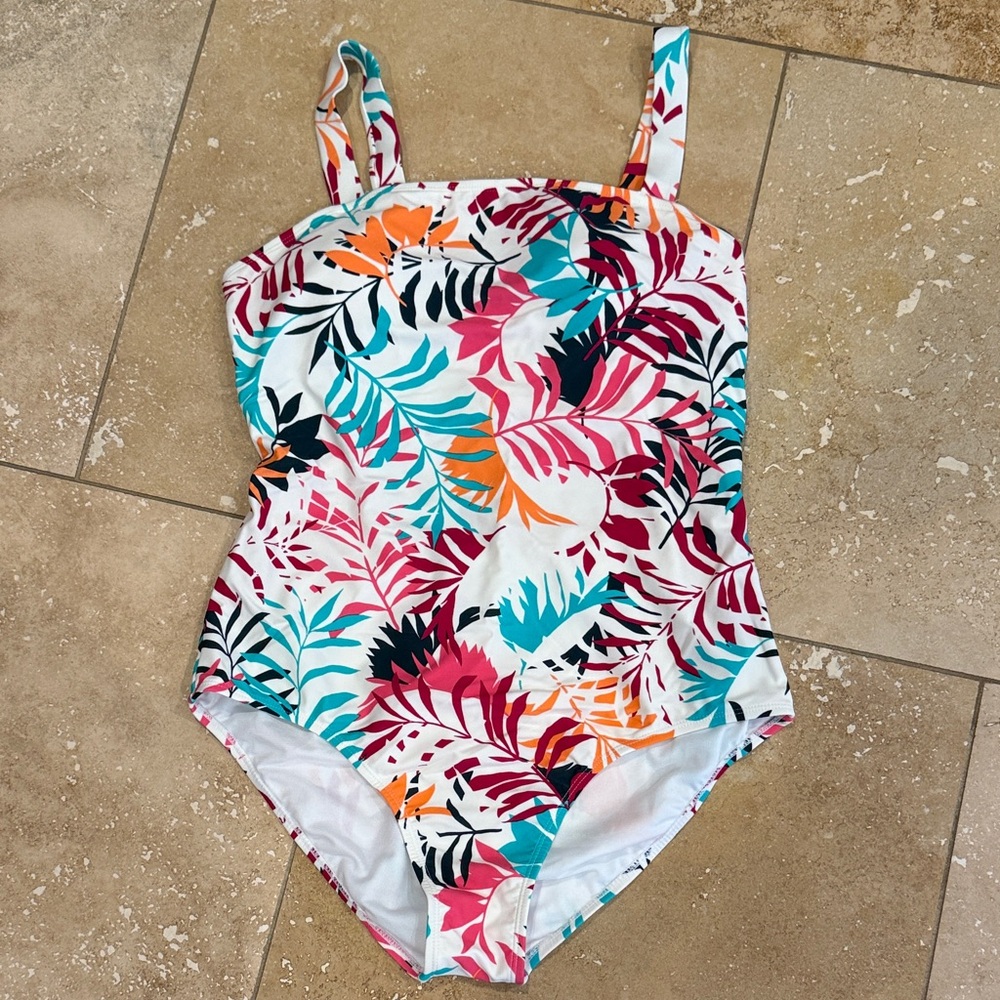 Women’s Eddie Bauer Tropical Leaf One Piece Swimsuit
